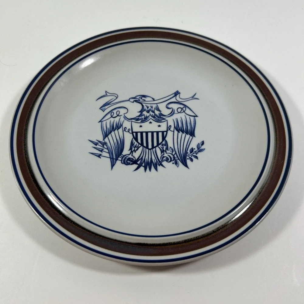 Vtg Salem Stoneware Georgetown Eagle Shield Dinner Plate 10 Inch